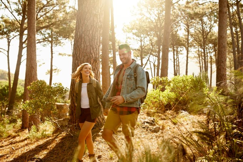 Couple Hiking in the Woods II