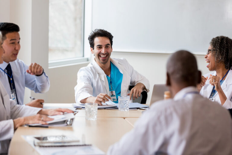 Ophthalmologist interviewing for jobs