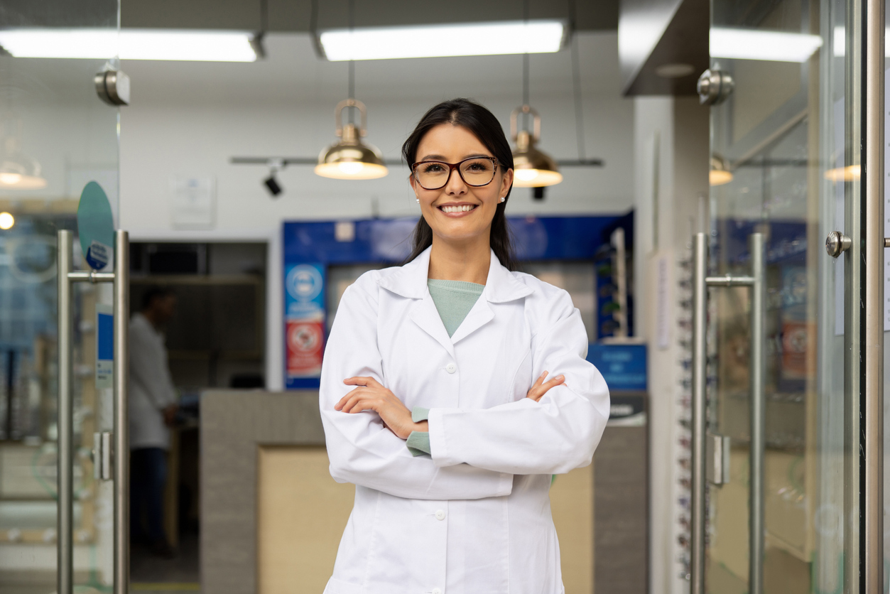 Optometrist Smiling